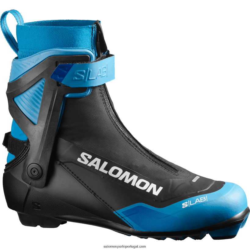 Salomon júnior - botas clássicas de patinação infantil nórdicas - s/lab skiathlon cs 04D6V81409 preto/azul processo