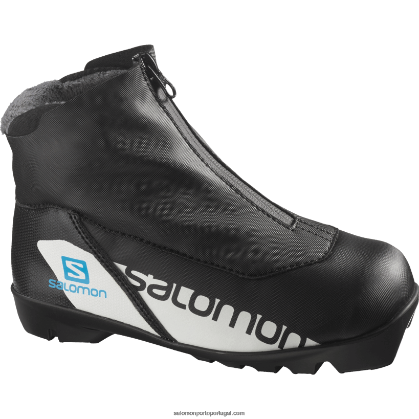 Salomon júnior - botas nórdicas clássicas para criança - rc 04D6V81411 preto/azul processo