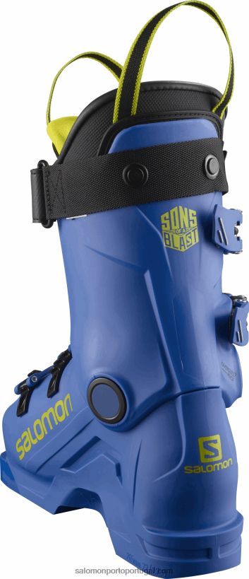 Salomon júnior - botas de corrida infantil - s/race 70 04D6V81374 raça azul/verde ácido/preto