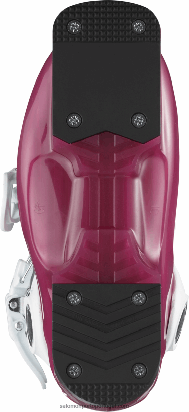 Salomon júnior - botas de pista infantil - t2 rt feminino 04D6V81380 rosa violeta translúcido/branco