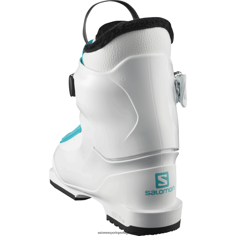 Salomon júnior - botas de pista para criança - t1 feminino 04D6V81426 branco/azul mergulhador
