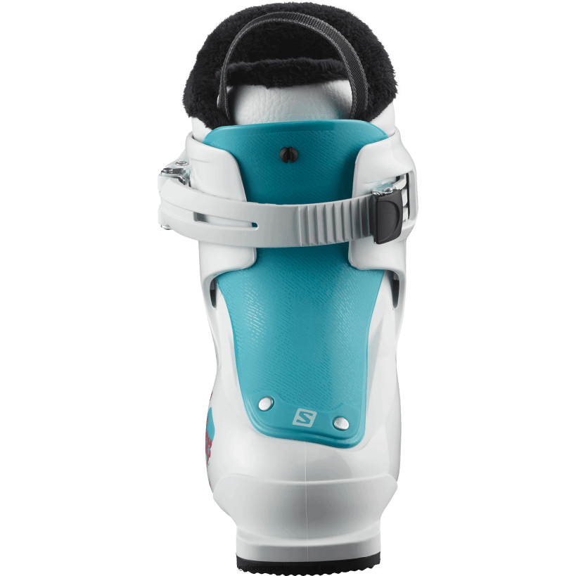 Salomon júnior - botas de pista para criança - t1 feminino 04D6V81426 branco/azul mergulhador