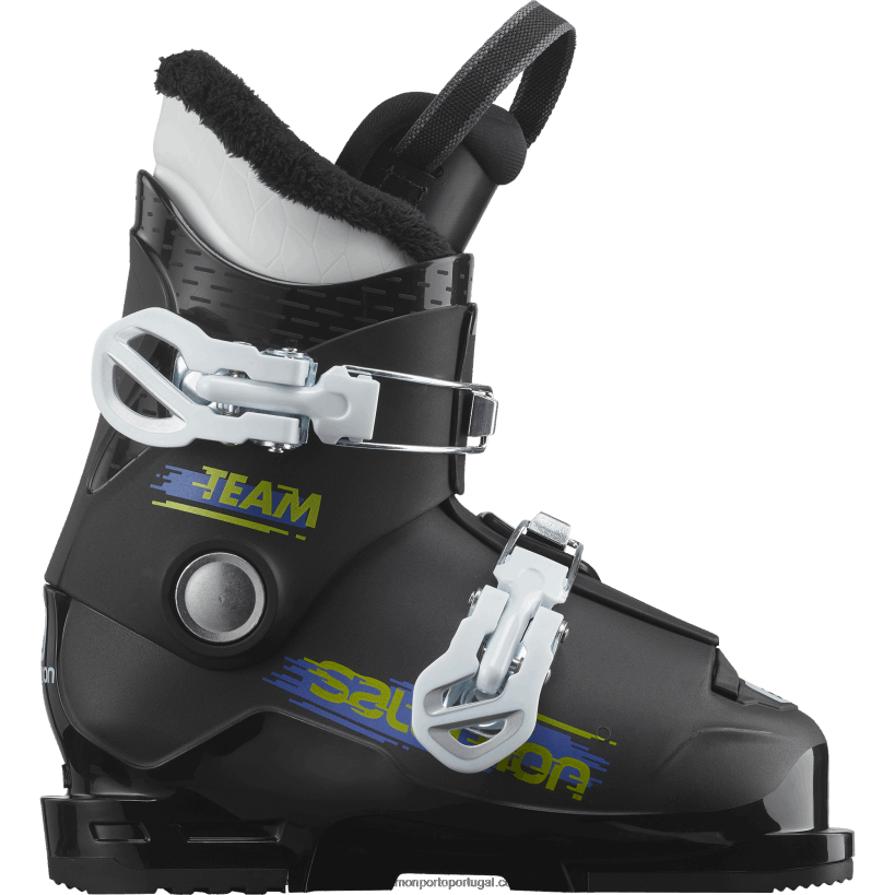 Salomon júnior - botas de pista para criança - team t2 04D6V81371 Preto branco