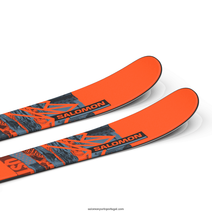 Salomon júnior - pacote de esqui freestyle infantil - qst spark s (e c5) 04D6V81368 chama/copen azul/preto