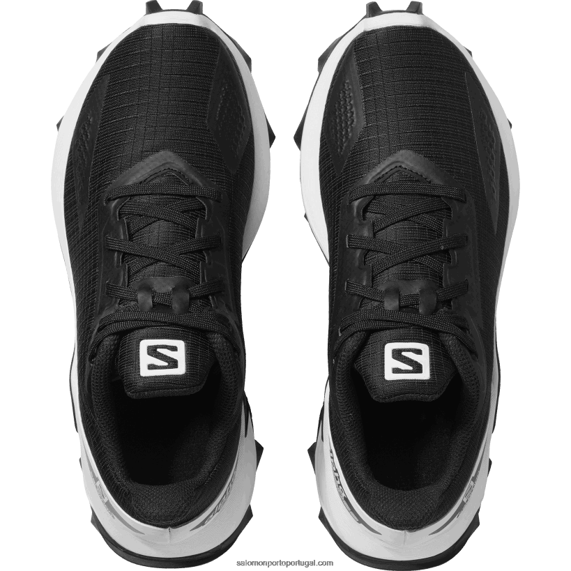 Salomon júnior - sapatos infantis - alphacross blast 04D6V81349 Preto branco