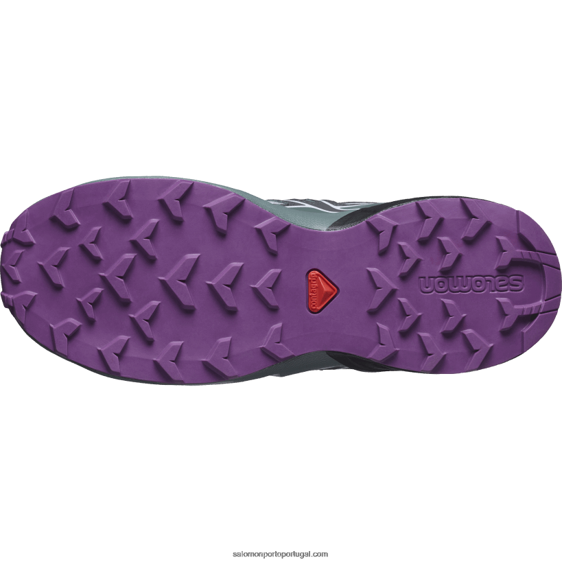 Salomon júnior - sapatos infantis - speedcross 04D6V81353 pedreira/preta/espumante uva