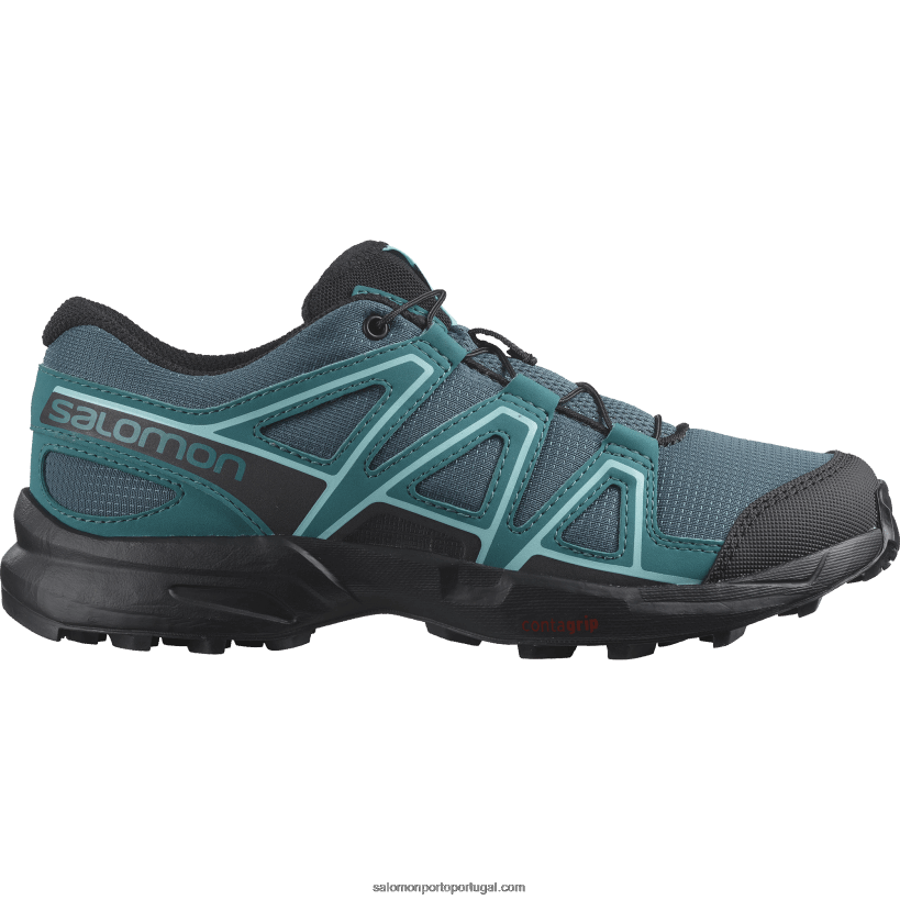 Salomon júnior - sapatos infantis - speedcross 04D6V81354 stargazer/preto/porto azul