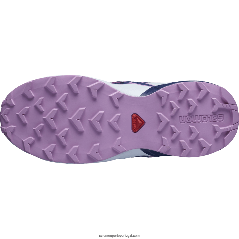 Salomon júnior - sapatos infantis - speedcross 04D6V81355 ameixa caspia/azul noturno/orquídea