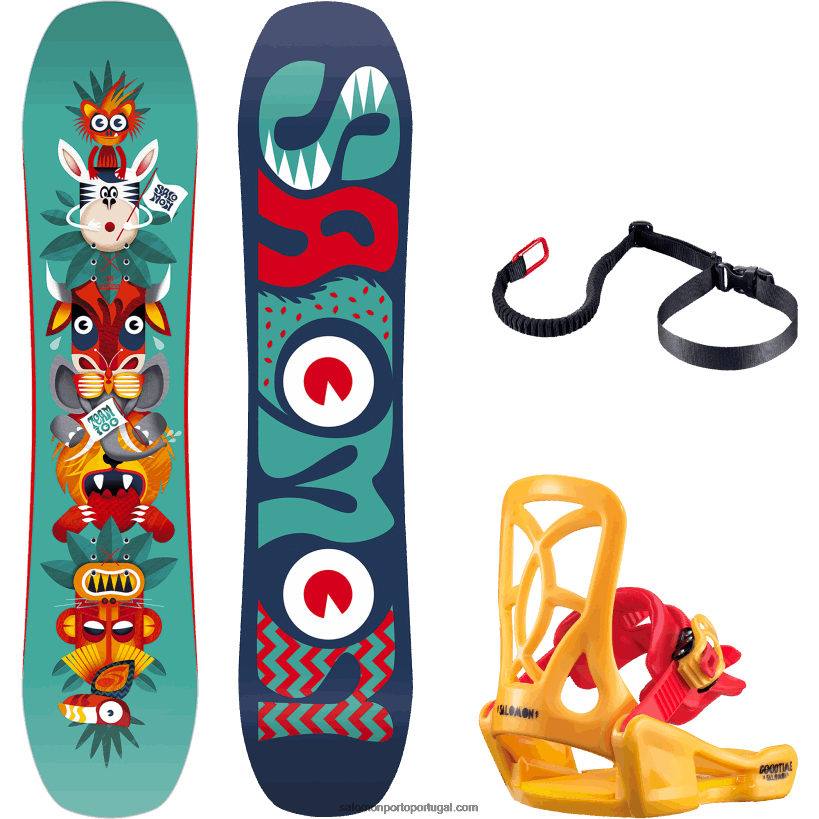 Salomon júnior - snowboard infantil - pacote de equipe 04D6V81429 l41219400
