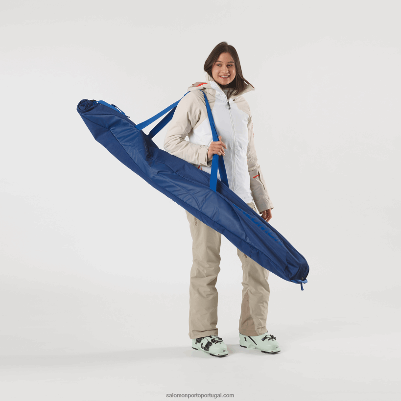 Salomon bolsa de esqui masculina - estender 1p acolchoado 160-210 04D6V8407 peônia azul náutico/marinho