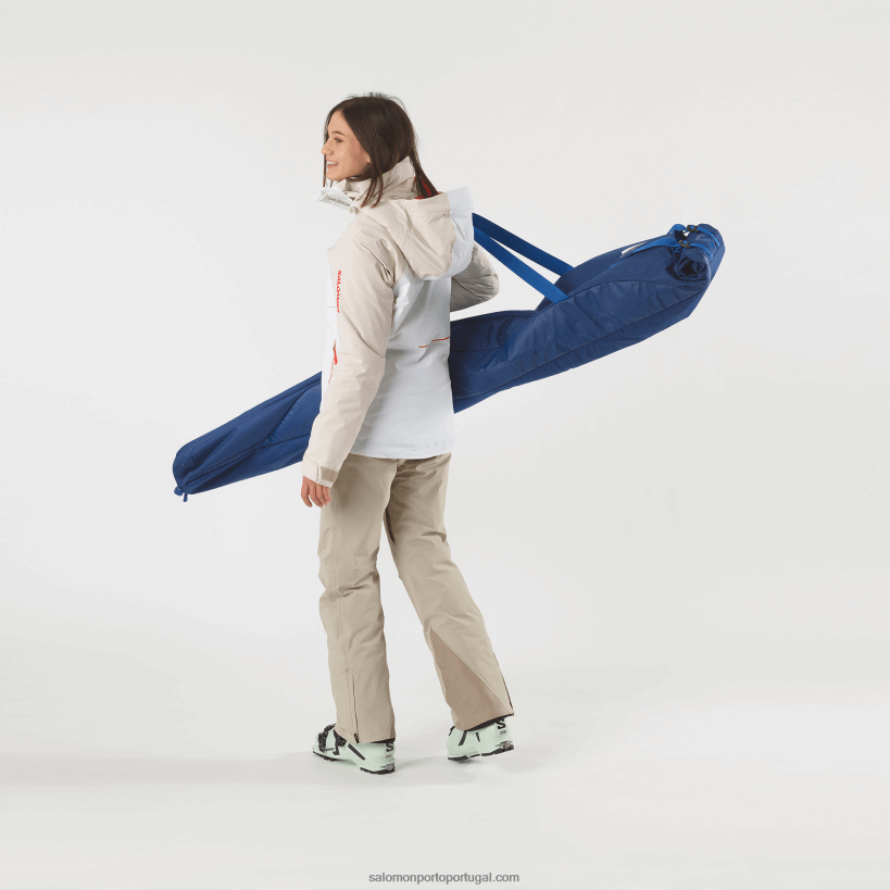 Salomon bolsa de esqui masculina - estender 1p acolchoado 160-210 04D6V8407 peônia azul náutico/marinho