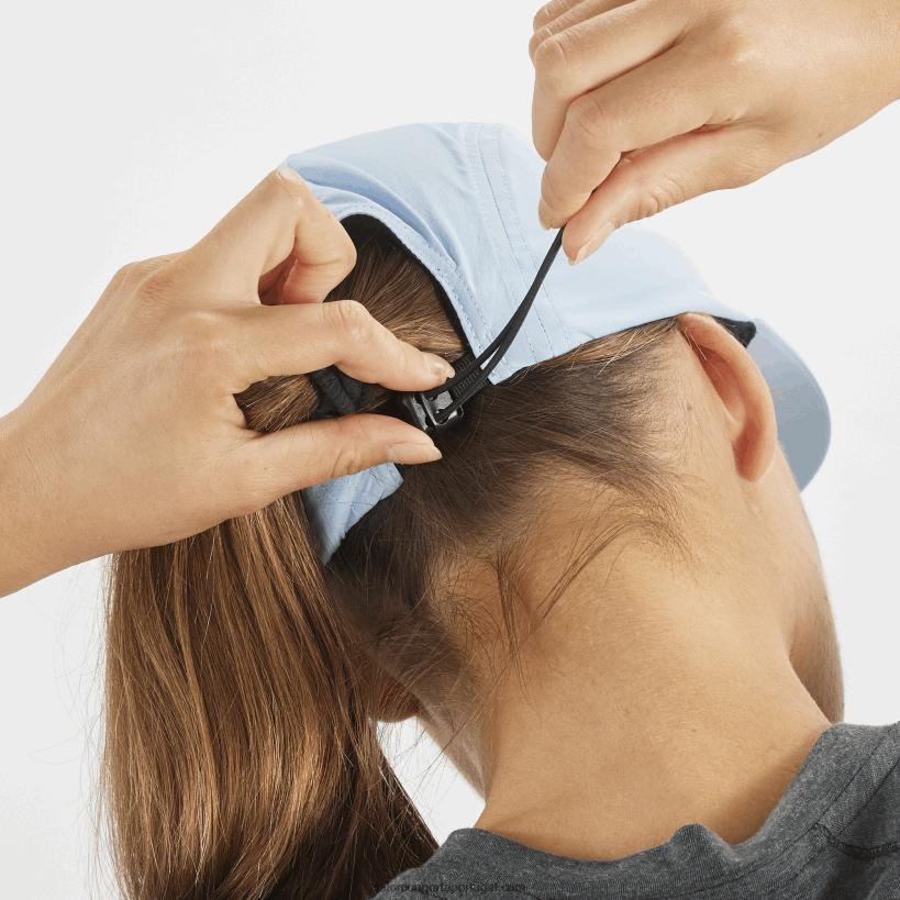 Salomon boné masculino - runlife 04D6V8442 cambraia azul