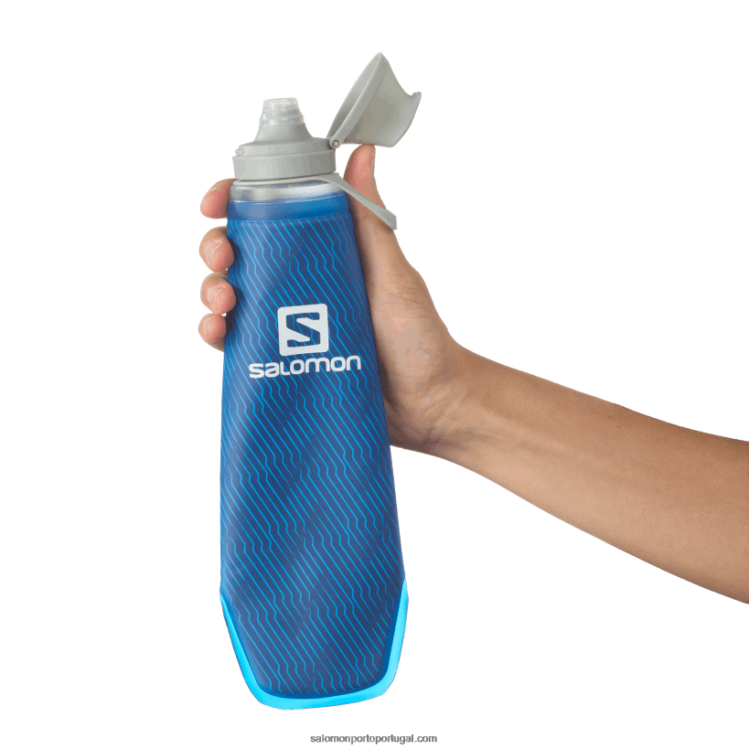 Salomon acessórios de hidratação masculinos - frasco macio 400ml/13oz isolado 42 04D6V8388 azul limpo