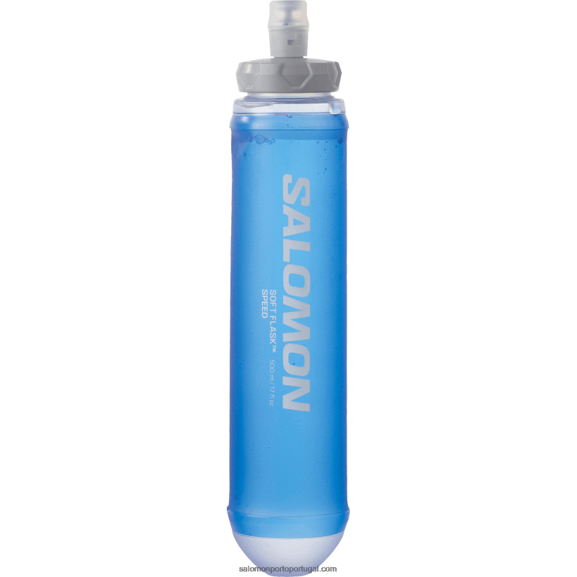 Salomon acessórios de hidratação masculinos - frasco macio 500ml/17oz velocidade 42 04D6V8392 azul limpo