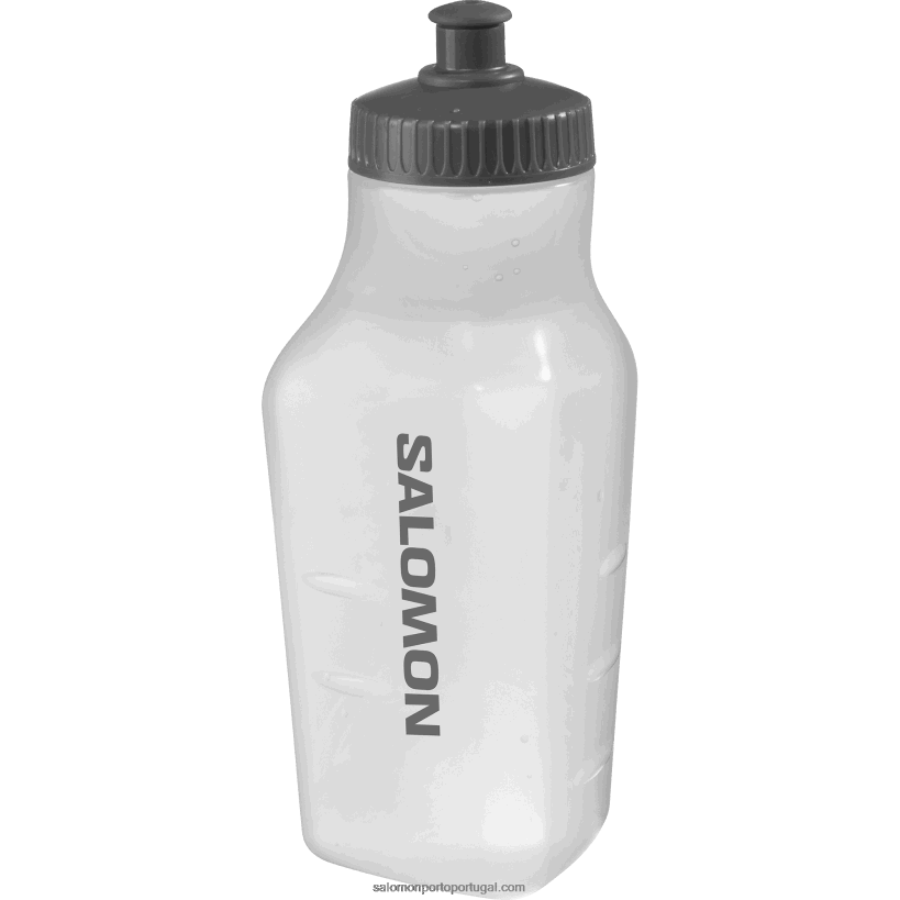 Salomon acessórios de hidratação masculinos - garrafa 3d 600ml 04D6V8391 branco translúcido