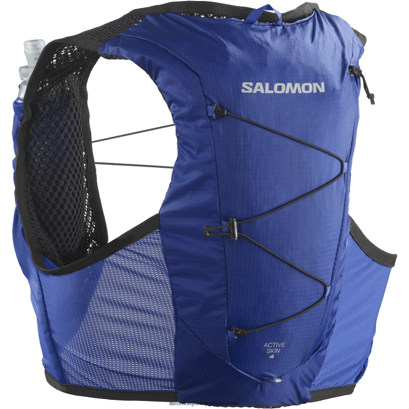 Salomon colete de corrida masculino com frascos inclusos - active skin 4 04D6V8332 navegar na web/preto