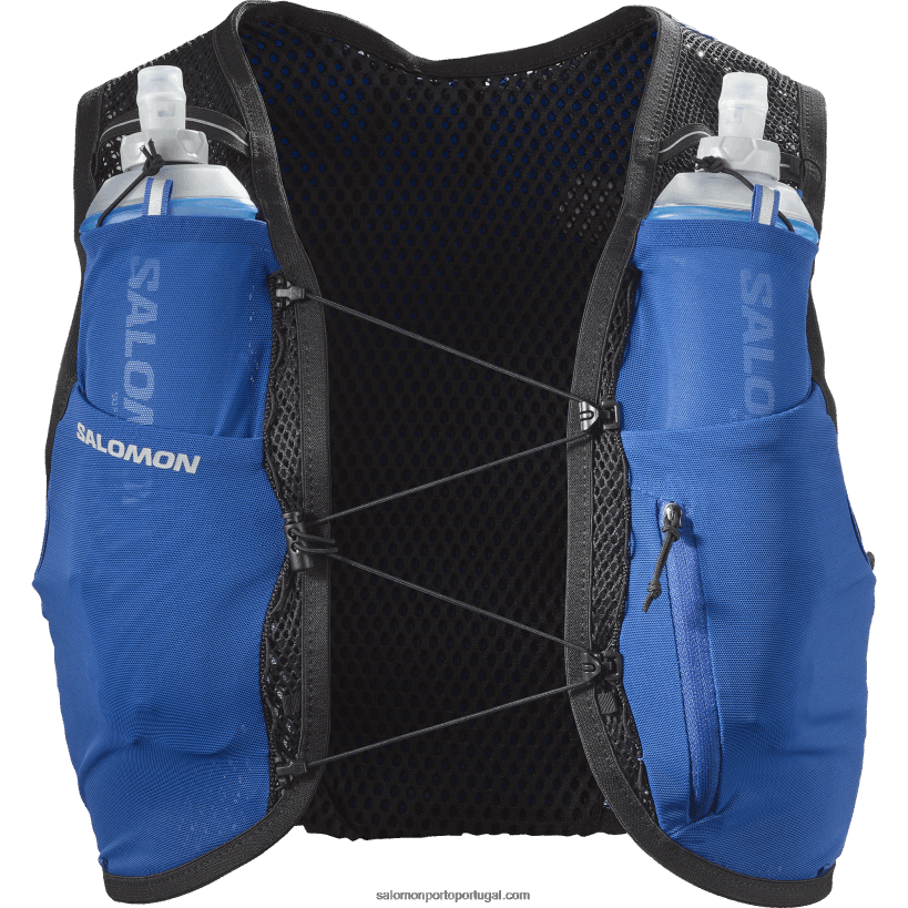 Salomon colete de corrida masculino com frascos inclusos - active skin 4 04D6V8332 navegar na web/preto