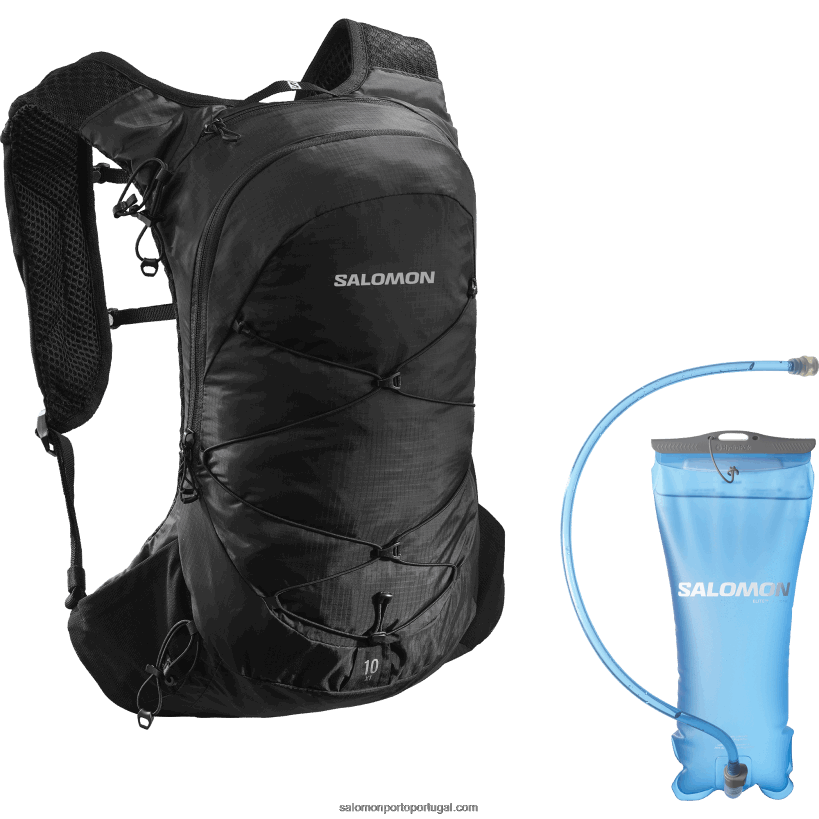 Salomon bolsa de caminhada masculina - xt 10 bexiga 04D6V8358 preto