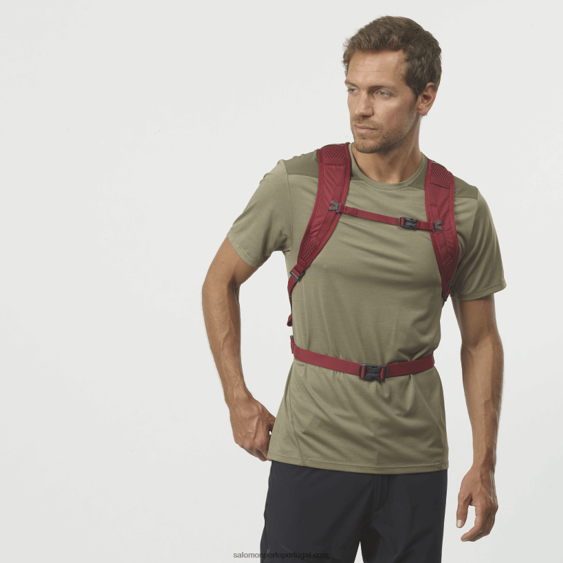 Salomon bolsa masculina para o dia a dia - trailblazer 10 04D6V8361 aura laranja/bicicleta vermelha