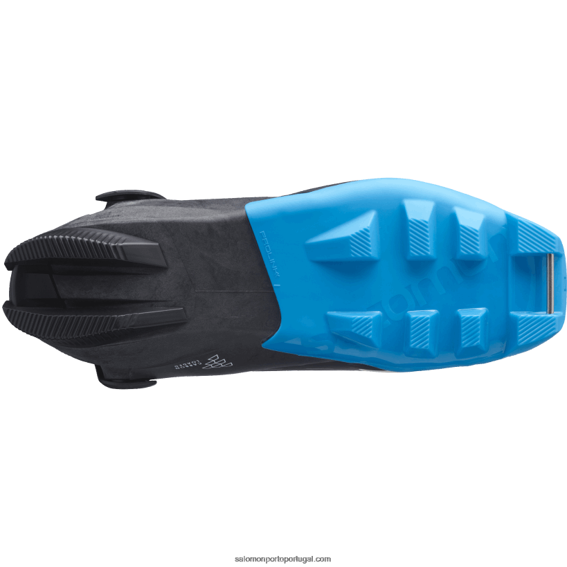 Salomon botas masculinas de patinação nórdica - s/max carbono skate mv 04D6V8690 preto/azul processo