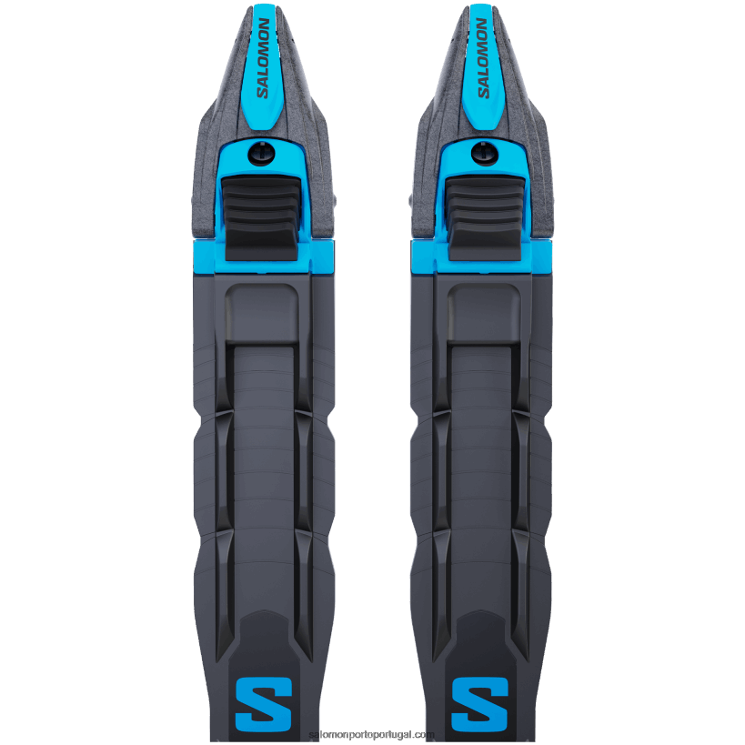 Salomon amarrações nórdicas de patinação masculina - prolink race skate 04D6V8715 azul preto