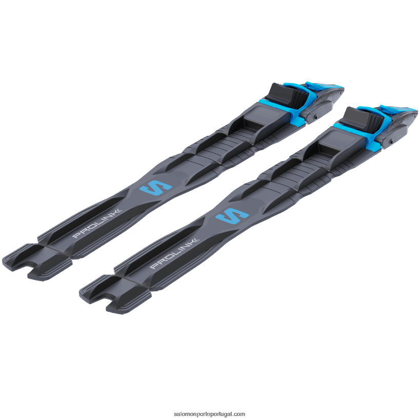 Salomon amarrações nórdicas de patinação masculina - prolink race skate 04D6V8715 azul preto