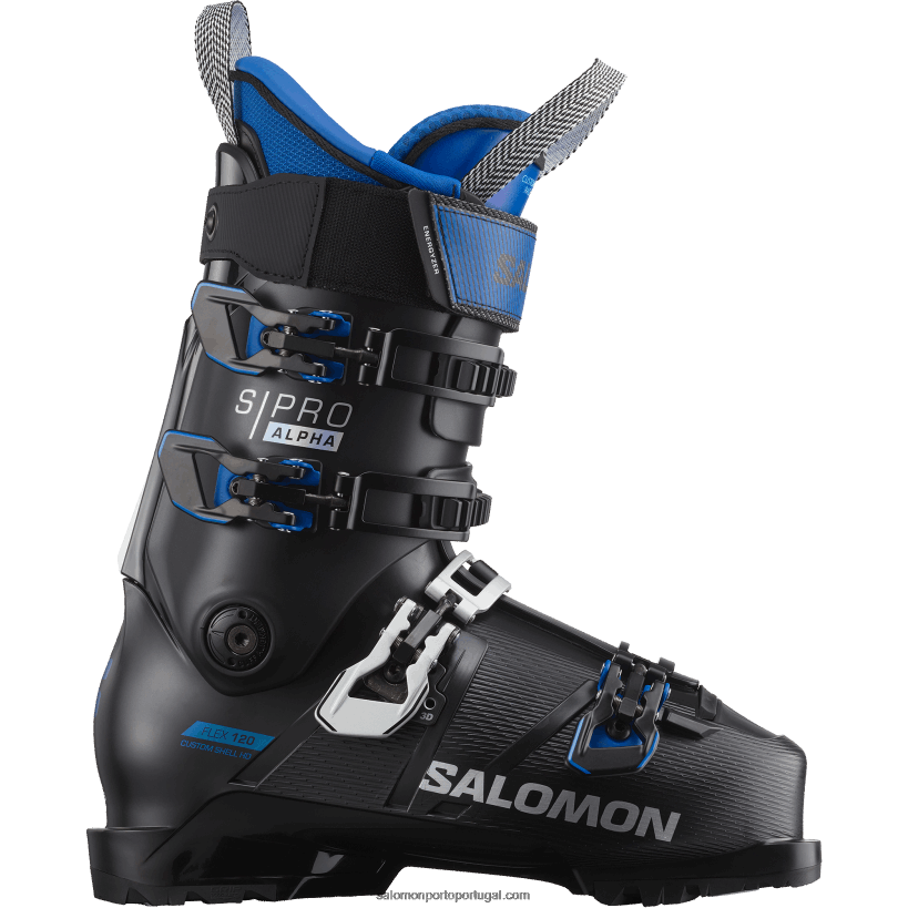 Salomon botas de pista para homem - s/pro alpha 120 el 04D6V81220 preto/azul raça