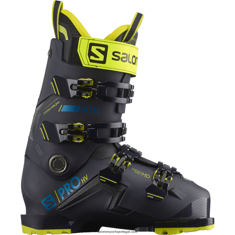 Salomon botas de pista para homem - s/pro hv 130 04D6V81227 céu noturno/verde ácido/preto
