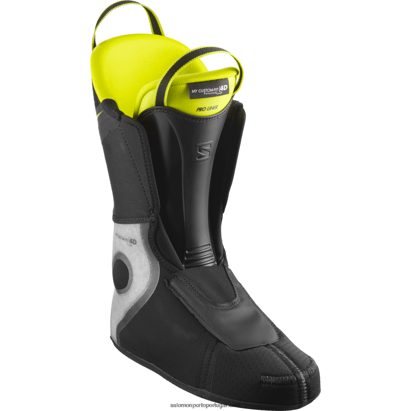 Salomon botas de pista para homem - s/pro mv 110 04D6V81231 preto/verde ácido/prata escuro metálicos05