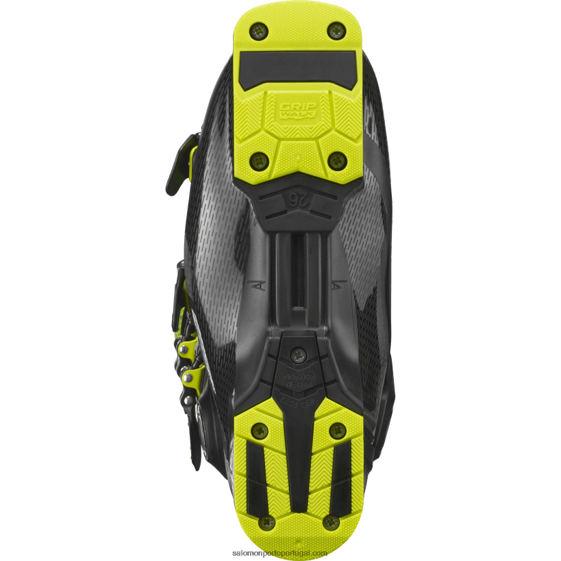 Salomon botas de pista para homem - s/pro mv 110 04D6V81231 preto/verde ácido/prata escuro metálicos05