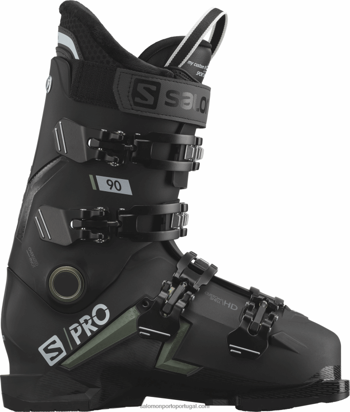 Salomon botas de pista para homem - s/pro mv 90 cs 04D6V81240 preto/verde óleo/branco