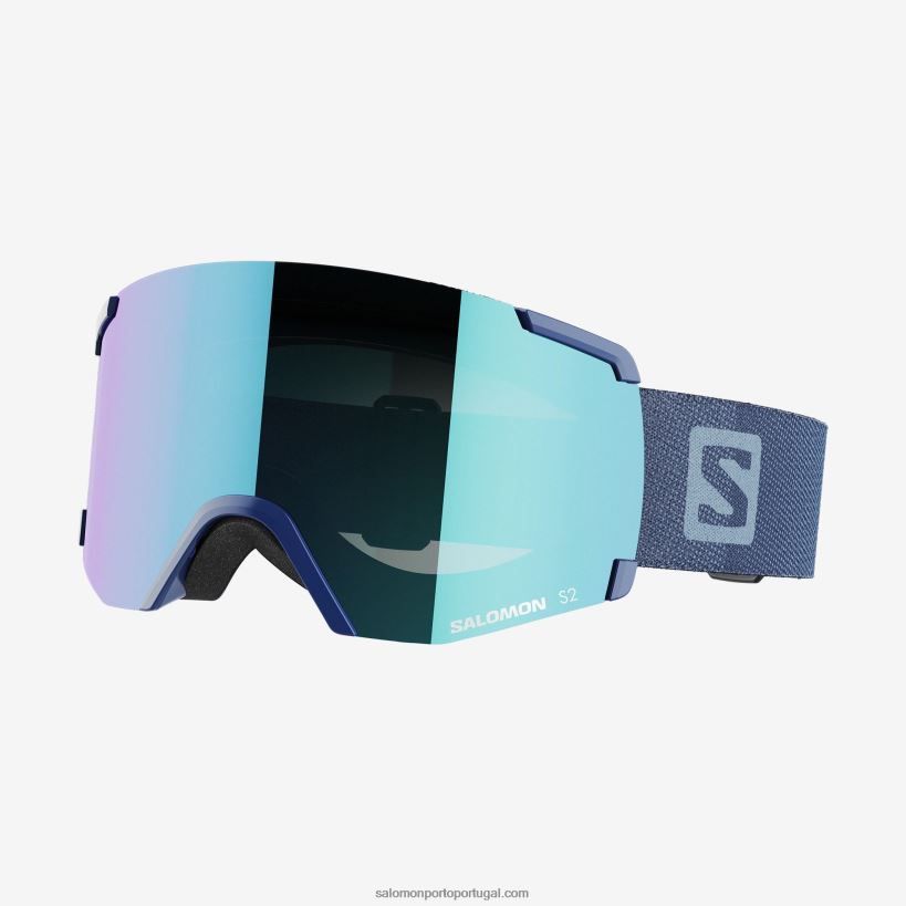 Salomon óculos masculinos - s/view 04D6V8481 azul