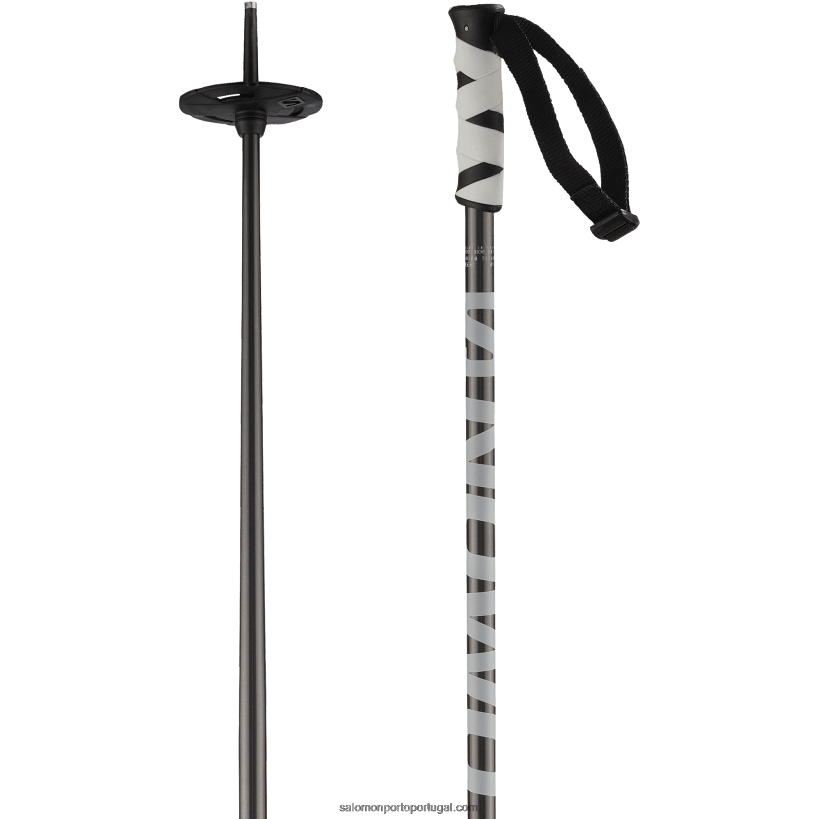 Salomon bastões alpinos masculinos - hacker 04D6V81252 preto