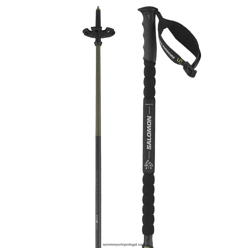 Salomon bastões alpinos masculinos - mtn carbon s3 04D6V81245 Preto amarelo