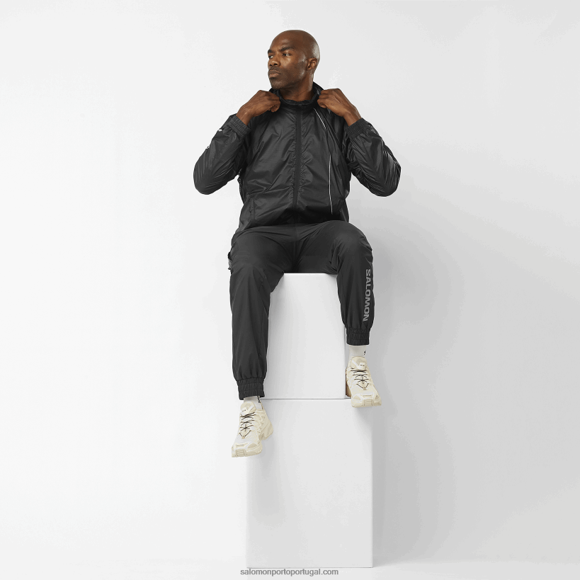 Salomon calça masculina - equipe 04D6V8247 preto/branco profundo
