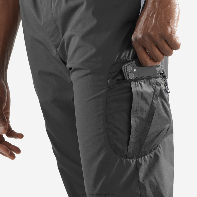 Salomon calça masculina - equipe 04D6V8247 preto/branco profundo