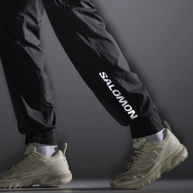 Salomon calça masculina - equipe 04D6V8247 preto/branco profundo