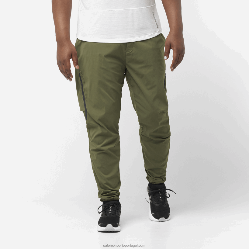 Salomon calça masculina - runlife 04D6V8249 folha de uva