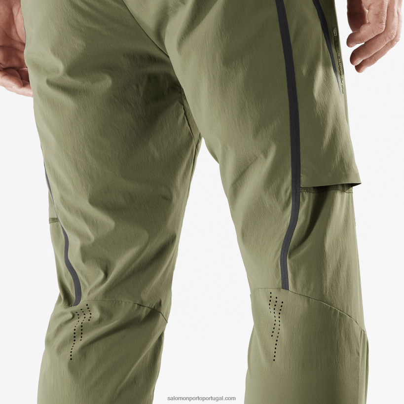 Salomon calça masculina - runlife 04D6V8249 folha de uva