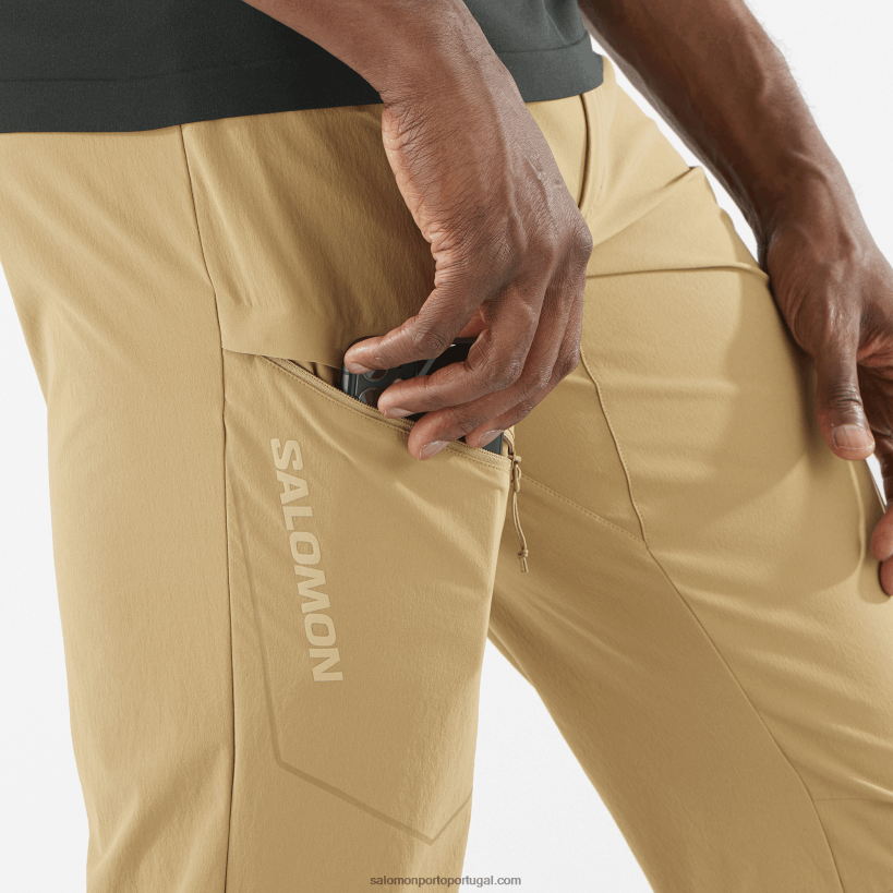 Salomon calça masculina - wayfarer 04D6V81203 kelp