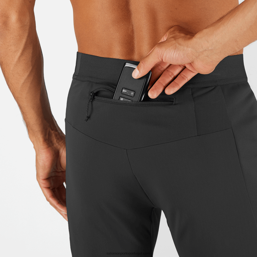 Salomon meia-calça masculina - gore-tex infinium windstopper 04D6V8255 preto profundo