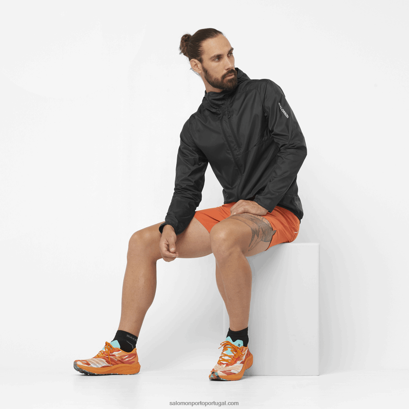 Salomon calções de homem - cruz 5 04D6V8271 ocre queimado