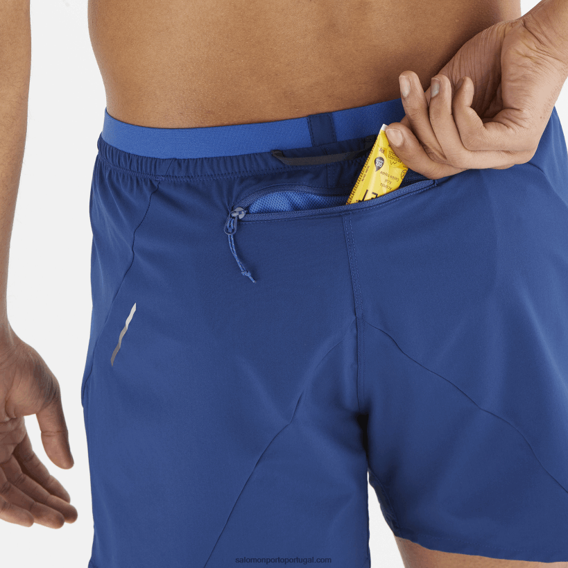 Salomon calções de homem - cruz 5 04D6V8273 peônia marinha