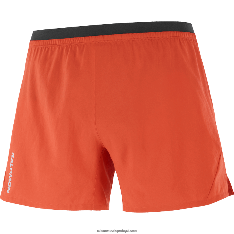 Salomon calções de homem - cruz 5 04D6V8275 vermelho flamejante