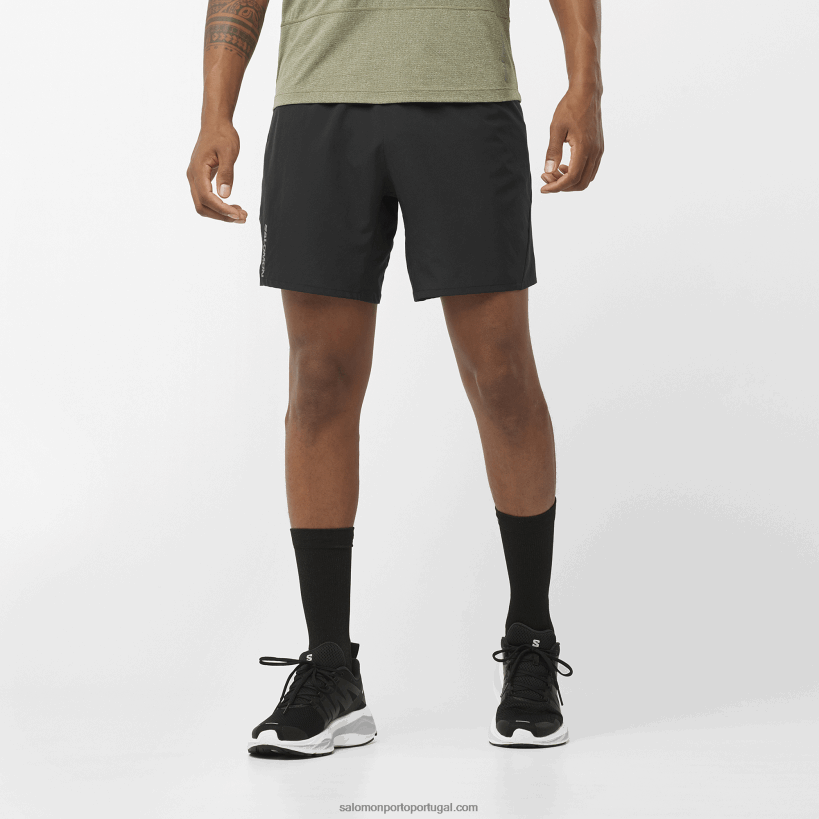 Salomon calções de homem - cruz 7 04D6V8295 preto profundo