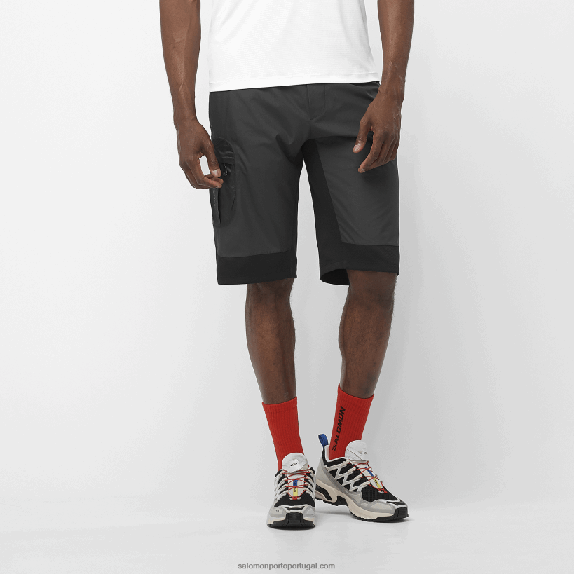 Salomon calções de homem - equipa 04D6V8260 preto profundo