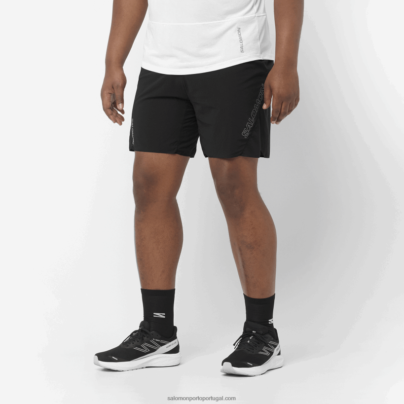 Salomon calções de homem - sense aero 7 04D6V8285 preto profundo