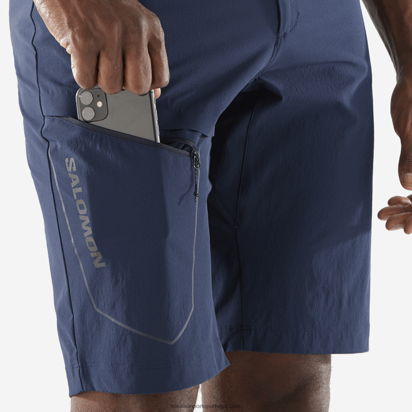 Salomon calções de homem - wayfarer 04D6V8297 íris azul marinho