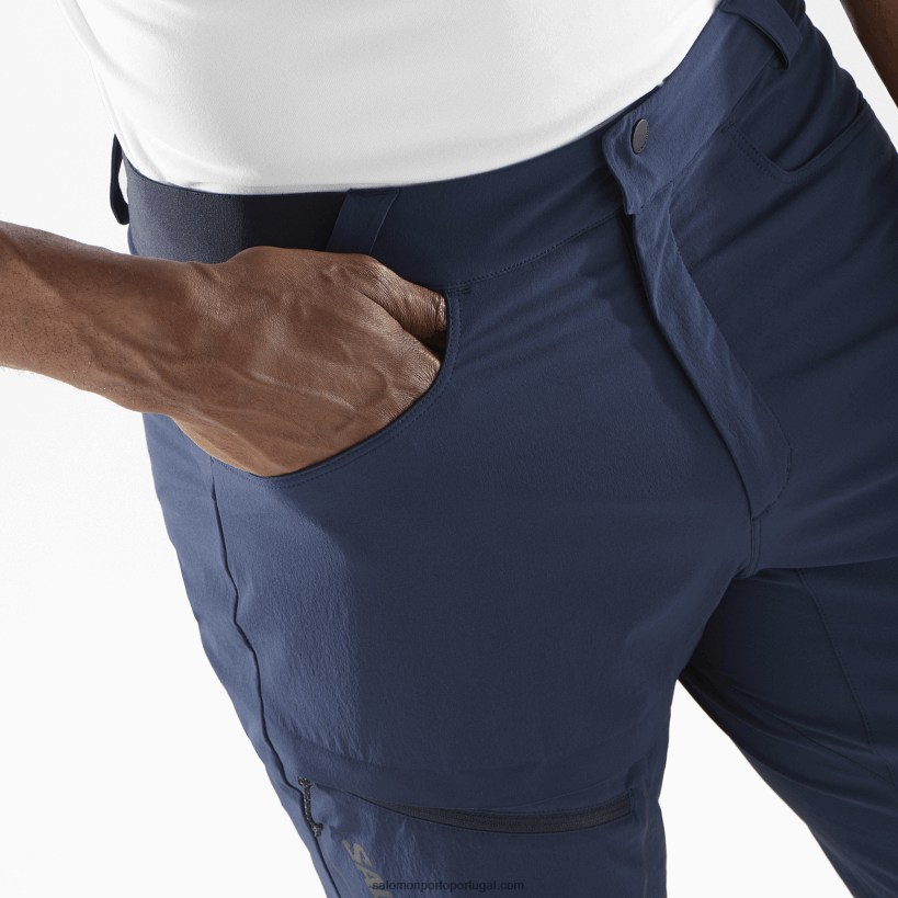 Salomon calções de homem - wayfarer 04D6V8297 íris azul marinho