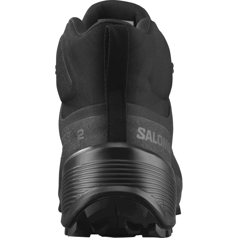 Salomon botas de caminhada masculinas - caminhada cruzada 2 mid gore-tex 04D6V836 preto/ímã